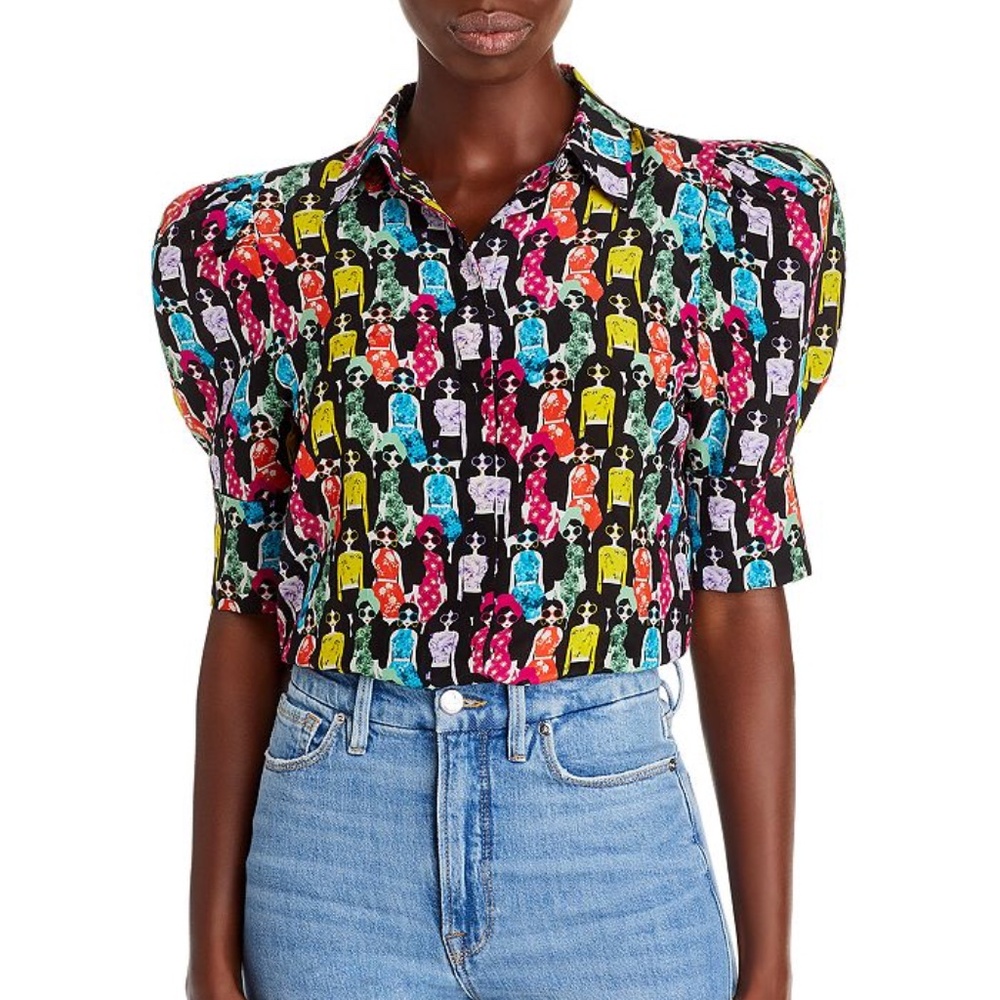 Colorful Patterned Women's Top